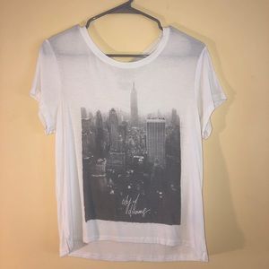 Girls American Eagle Cropped Tee
